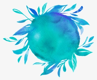 Png De Ornamentação Transparente Para A Esfera Azul - Flower