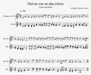 Oíd Un Son En Alta Esfera Sheet Music Composed By Arreglos - Ghost Duet Louie Zong Sheet Music