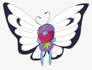#012 Butterfree Went With A Different Art Style On - Illustration