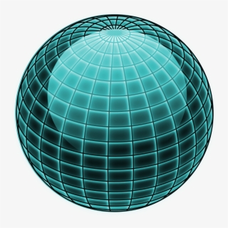 [freebie] Vector Cyan Globe On Transparent Background - Clip Art