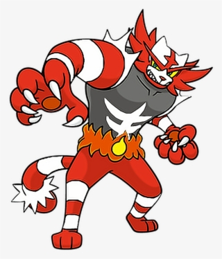 Pokemon Sticker - Incineroar Pokedex