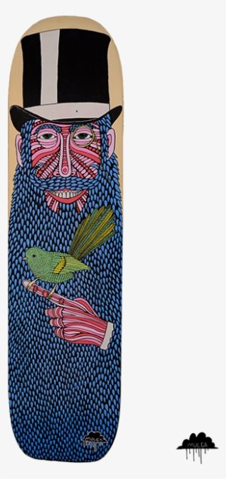 Bird Finger Brax Skatedeck By Mulga The Artist - Artist