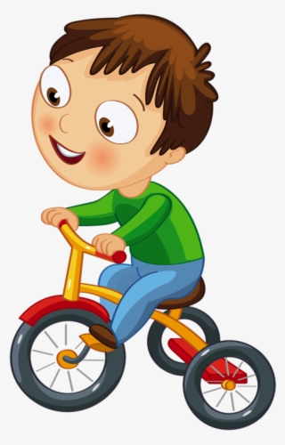 Clip Art Kid Playing Clock Time Pinterest - Kid Riding A Tricycle Clipart