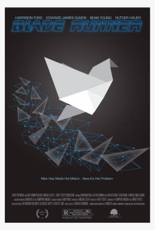 For A Poster Redesign Of The 1982s Movie Blade Runner, - Origami Paper