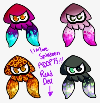 More Splatoon Squid Adopts - Splatoon Cyan Squid