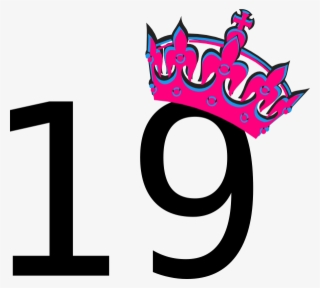 Pink Tilted Tiara And Number 19 Clip Art At Clkercom - 18 Clipart