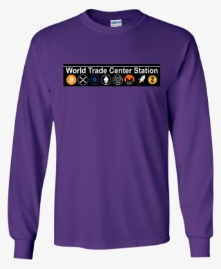World Trade Center Station Cryptocurrency Long Sleeve - Long-sleeved T-shirt
