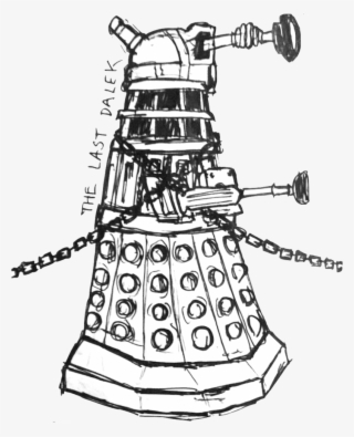 Dalek Drawing Art 6 Clip - Tower