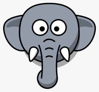 Elephant Face Clip Art