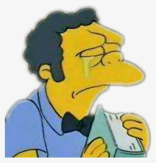 Moe Sticker - Simpsons Moe Looking Sad