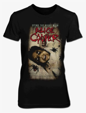 Spend The Night Spiders Women's Tee - Five Finger Death Punch Lady Muerta