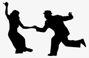 Swing Dancers Silhouette At Getdrawings - Swing Dance Silhouette