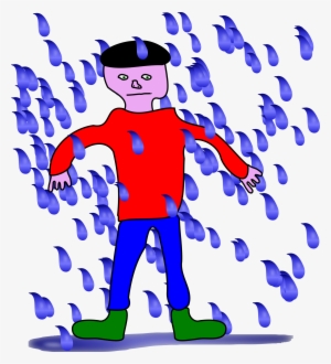 This Free Icons Png Design Of Man Standing In Rain