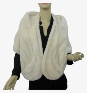 Faux Fur Shrug Stole Vintage 1940s Old Hollywood Glam - Scarf