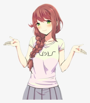 Fun¯\ /¯ Monika Shrug Improved Repost - Love Live Riko Shrug