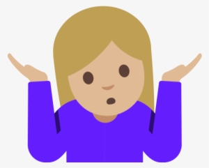 Free Png Emoji Shrug Woman Png Images Transparent - Shrug Emoji Android