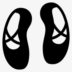 Ballet Shoes Filled Icon - Zapatilla De Ballet Silueta