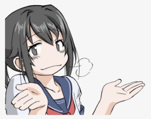 4967093 - Anime Girl Shrug Transparent
