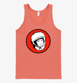 Spaceman Fine Jersey Tank Top Unisex By Itee - Logo Martin Garrix