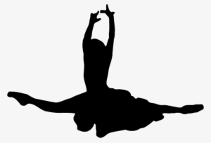 Ballet Dancers Silhouette At Getdrawings Com Free - Ballerina Silhouette Splits