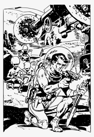 This Free Icons Png Design Of Spaceman And Aliens