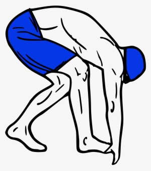 This Free Icons Png Design Of Swimmer On The Blocks