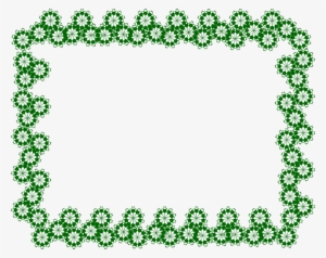 Green Border Frame Transparent Png - Picture Frame