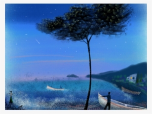 Spanish Fishing Boats On The Beach - Painting