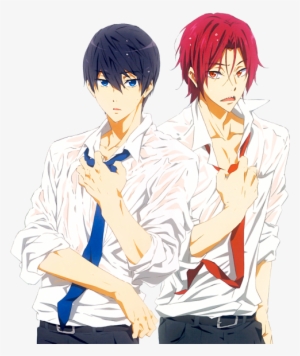 They Are Just Too Hot ❤💙 - Young Free Iwatobi Transparent