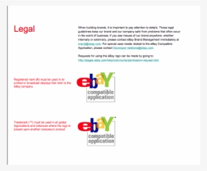 Ebay's Logo Is Also Trademarked, Therefore You Must