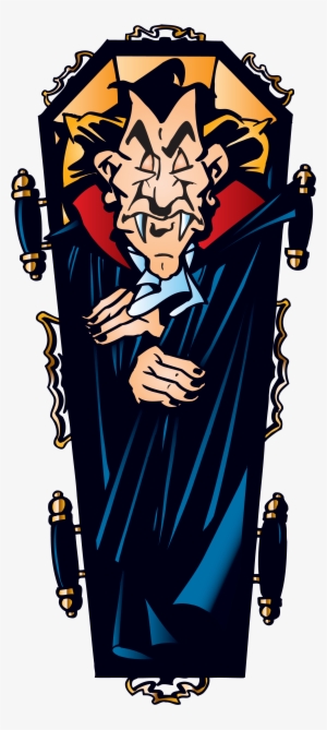 Halloween Vampire In Coffin