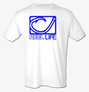 Men's Fishing Hook Reel Life Short Sleeve T-shirt - Sleeve