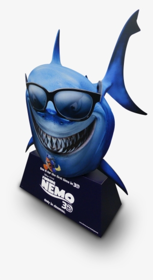 3/4 Front View The Body Of The Great White Shark Is - Finding Nemo