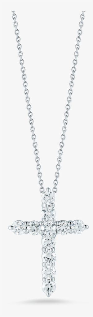 Roberto Coin Tiny Treasures 18k White Gold Cross - Necklace