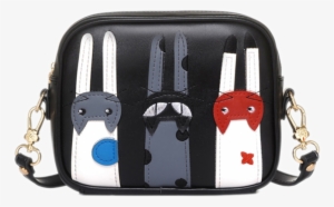 Cute Cats Trio Sling Bag - Women's Pu Cartoon Cat Mini Crossbody Shoulder Bag