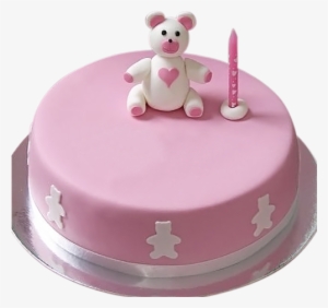 Best Birthday Cakes - Cute Pink Teddy Bear