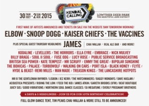 Fb Artist Launch Lineup Spons - Kendal Calling