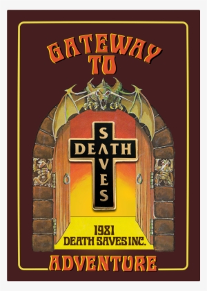 Death Saves Gold Cross Pin - Gothic Fiction