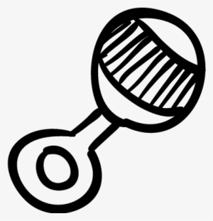 Spherical Rattle Musical Toy Vector - Juguetes De Bebe Para Dibujar