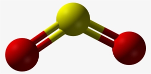 Sulfur Dioxide 3d Balls - Sulfur Dioxide