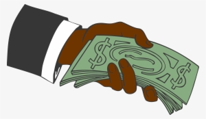 Hand Giving Money Vector Clipart Image - Clip Art Money