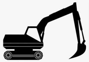 Download Picture - Excavator Clipart Black And White