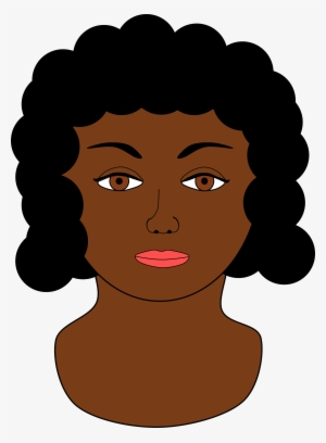 Clip Art Lady S Face Big Image Png - Black Woman Vector Png
