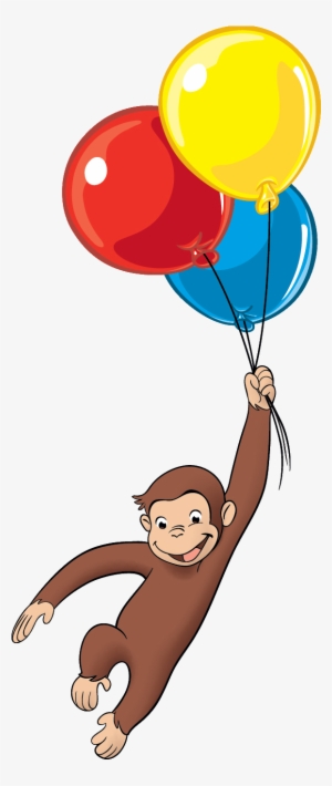 Curious George Balloons Png - Jorge El Curioso Con Globos
