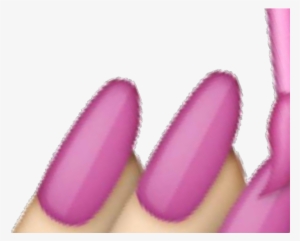 Tags Nails Pixelated Nail Polish Emoji Png Transparent - Nail Polish
