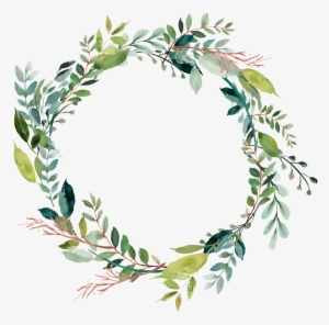 Leaves Vector Ring - Floral Wreath Clip Art Png