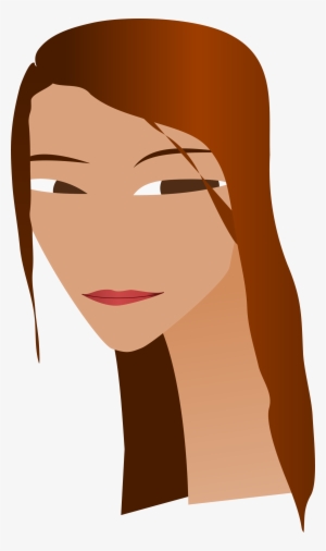 This Free Icons Png Design Of Woman's Face With Long