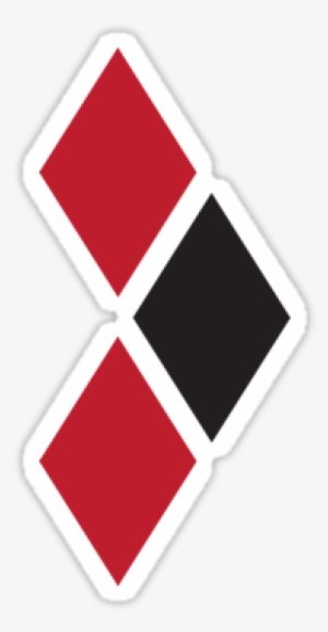 Harley Quinn Diamonds Png Clip Art Black And White - Harley Quinn Symbol Png