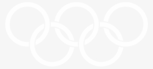 Olympic Rings White - White Colour Dp For Whatsapp