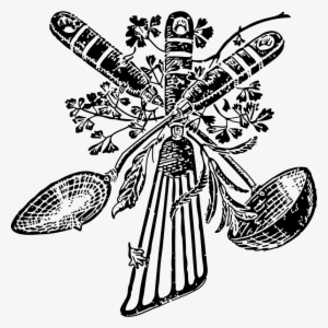 Victorian Clipart Cooking - Drawing Of Cooking Utensil